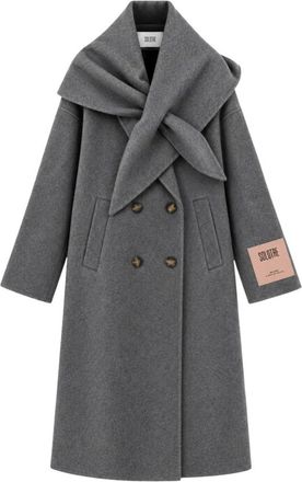 SOLOTRE Abrigo Cruzado - Coats - Mujer - Gris - XL