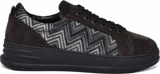 Missoni Fabric and Suede Sneakers - Black