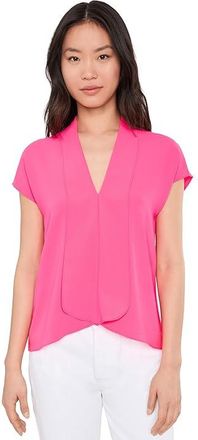 Trina Turk Turin Top Womens Clothing Magenta Milano : MD (US Womens 8-10), Polyester