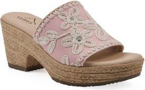 White Mountain Biancia Platform Slide Sandal in Light Pink at Nordstrom Rack, Size 7.5