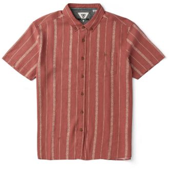 Vissla Mens Lost Coast Woven Shirt Red L