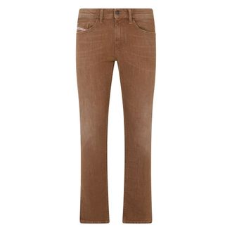 Diesel Slim-fit Jeans, male, Brown, Size: W27 Straight Cotton Jeans