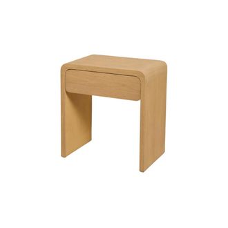 Wabi Home Mesita de noche de madera maciza 53x59cm