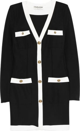 La Petite Robe Di Chiara Boni Buttoned-up V-neck Dress