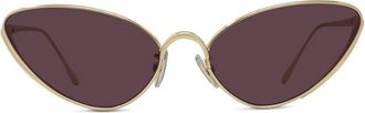 Loewe Signature Gold Cat Eye Sunglasses