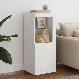 Berkfield Home Sideboard with LED Lights White 41x37x100 cm | Size: 41 x 37 x 100 cm