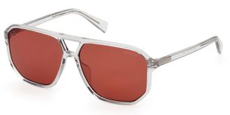 Guess GU8276 20E Mens Sunglasses Clear Size 58