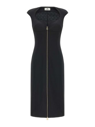 Elisabetta Franchi Heart-Shaped Neckline Dress