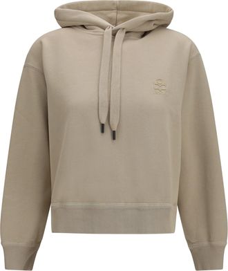 Isabel Marant Womens Hoodie Salmy Logo Sand Cotton Sweatshirts Sweater