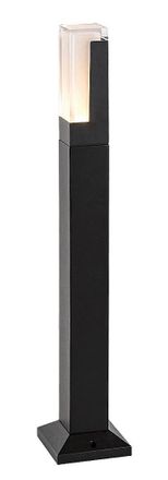 Rabalux Lampione Da Giardino Nero Quadrato 60cm Led 7w Ip54 Rabalux