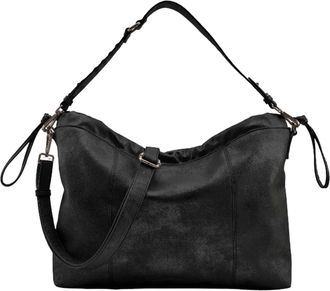 Fredsbruder FREDsBRUDER Rebel At Heart Squeezy Hobo Leather Shoulder Bag Black
