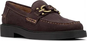 Donald J Pliner Womens Galilee Loafer In Dark Brown