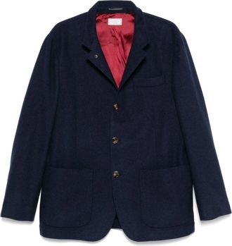 Brunello Cucinelli Blauwe Jassen voor Mannen - Heren - Blazers - Blauw - S - Jassen