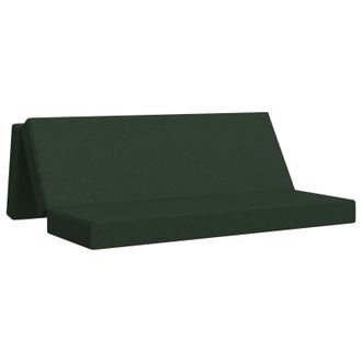 vidaXL Sof&aacute; Cama Plegable 180 X 67 X 45 Cm Verde Oscuro Vidaxl