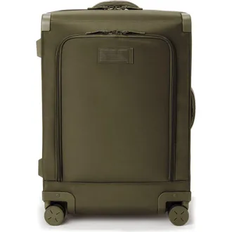 DAGNE DOVER Sydney Checked Rolling Luggage in Dark Moss at Nordstrom Rack