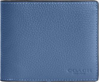 Coach Mens 3-In-1 Wallet - Navy Leather - One Size
