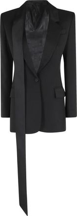 The Attico Wool Jacket - Dames - Blazers - Zwart - M - Wol - Jassen