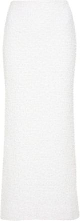 Balenciaga metallic-threading maxi skirt - women - Cotton/Polyamide/Viscose/Elastane/Polyester/Elastane - S - Neutrals