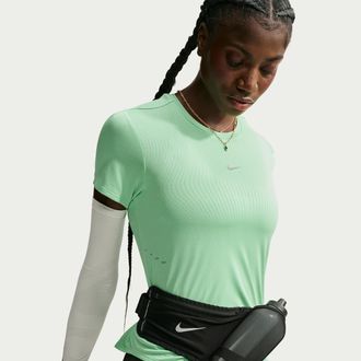 Nike Womens Swift Aero-FIT Short-Sleeve Running Top in Green | IH8114-336