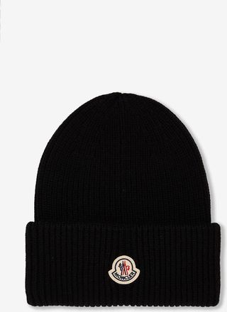 Moncler Strickm&uuml;tze mit besticktem Logo