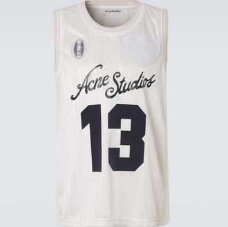 Acne Studios Logo-print tank T-shirt