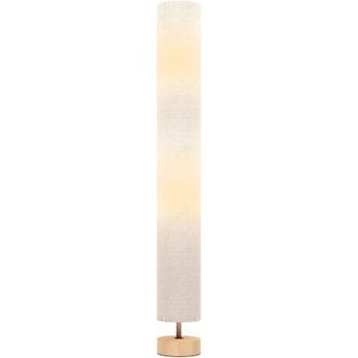 OEM L&aacute;mpara De Pie Para Interior, L&aacute;mpara De Sal&oacute;n Con Pantalla De Lino, Interruptor De Pie, 2 Portal&aacute;mparas E27, 120 Cm, Gris -crezuo