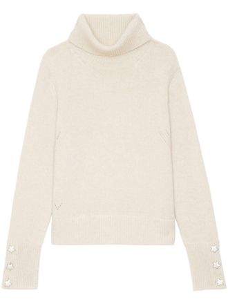 Zadig&Voltaire Boxy Bijoux trui - Beige