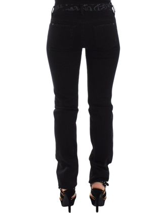 Ermanno Scervino Womens Black Slim Jeans Denim Pants Skinny Stretch Cotton