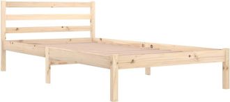 vidaXL Estructura De Cama Sin Colch&oacute;n Madera Maciza De Pino 100x200 Cm Vidaxl