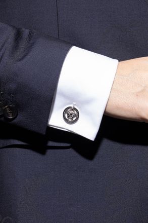 Versace Cufflinks, Mens, Silver