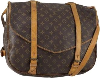 Louis Vuitton Pre-owned Cross Body Bags, female, Brown, Size: ONE SIZE Pre-owned Canvas Crossbody Bag