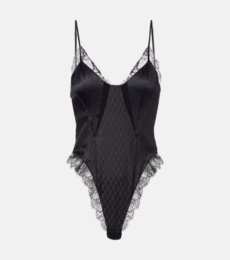 Versace Body in raso di misto seta con pizzo