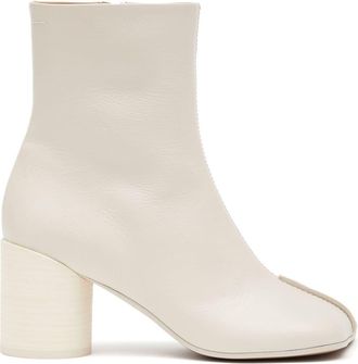 Maison Margiela Anatomic 70mm leather ankle boots - women - Calf Leather/Calf Leather/Sheepskin - 37.5 - Neutrals