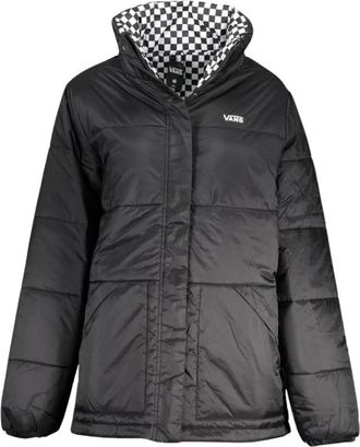 Vans Omkeerbare Schaakbord Pufferjas - Dames - Winterjassen - Zwart - S - Nylon - Jassen