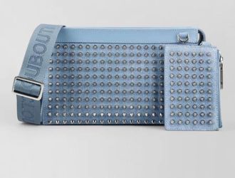 Christian Louboutin leather crossbody bag adjustable strap studs