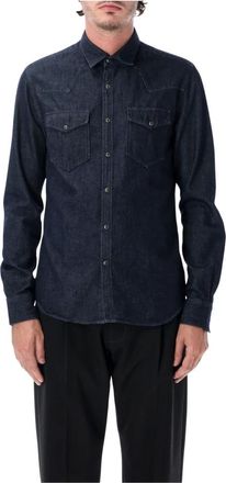 Xacus Camicia Texana in Denim - - Shirts - Uomo - Blu - 3XL