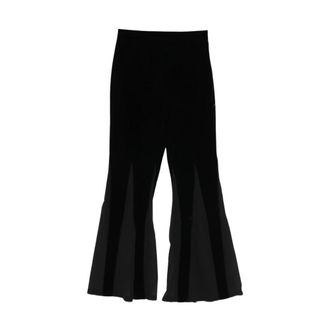 Never Fully Dressed Wide Trousers, female, Black, S, Velvet Diva Trousers