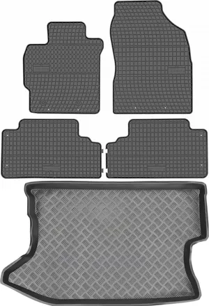 OEM Juego De Alfombrillas De Goma Para Coche Y Alfombrilla Para Maletero Para Toyota Auris Hatchback (2011-2012)