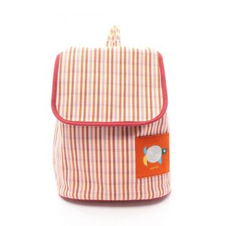 Herm&egrave;s Multi-Color Orange Canvas Backpack (Pre-Owned)