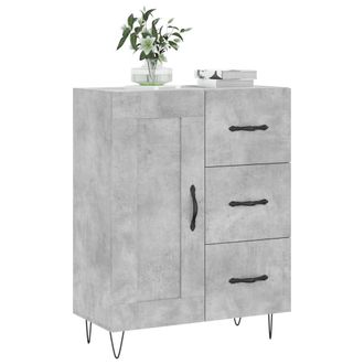 Berkfield Home Sideboard Concrete Grey 69.5x34x90 cm Engineered Wood