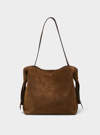 Acne Studios Mens Musubi knots suede bag