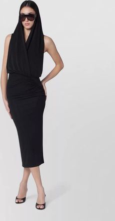 Andamane annie hooded midi dress open back