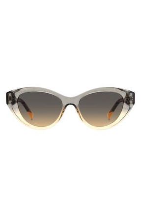 Missoni 53mm Oval Cat Eye Sunglasses in Grey Ochre/Brown Ochre at Nordstrom Rack