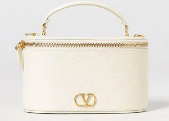 Valentino Garavani Mini borsa Vanity in pelle martellata con logo VLogo Signature