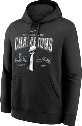 Nike Seattle Seahawks Super Bowl LX Champions Trophy Collection Nike Mens NFL Pullover Hoodie in Black | NKDK00A78Z-763