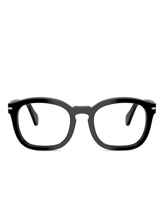 Persol square-frame glasses - unisex - Acetate - 52 - Black