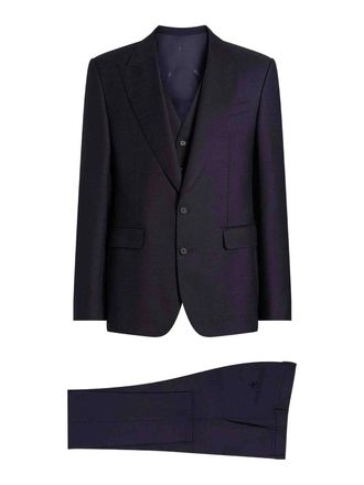 Dolce & Gabbana Single-Breasted Micro-Patterned Classic Suit