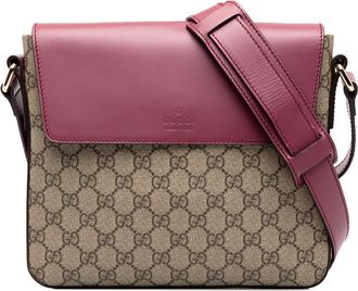 Gucci Pre-owned Gucci GG Supreme Flap Messenger Bag Unisex BSPSOIUX7B3B7R3N
