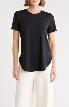 Skechers GoWalk Rib Tunic T-Shirt in Bold Black at Nordstrom Rack, Size Medium