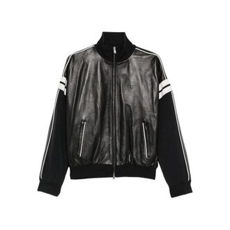 Wales Bonner Leather Outerwears Nero-Uomo